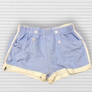 BISBY BY LITTLE ENGLISH LT BLUE LINEN SHORTS